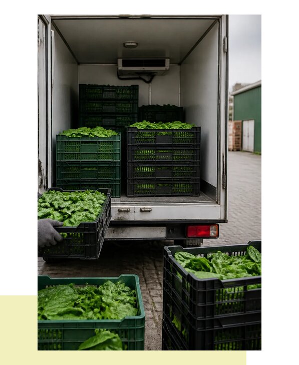 Перевозка шпината в Ейск с сохранением свежести продукции